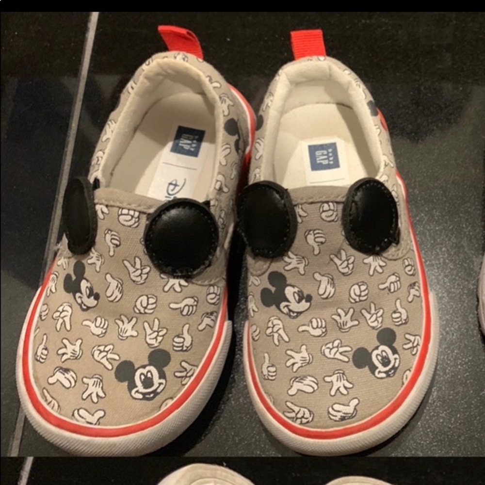 GAP Disney Mickey Toddler Slip-on Sneakers 5C